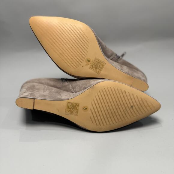 SOLE SOCIETY Galaossi Suede Pointy-toe Wedge Bootie - Picture 5 of 7